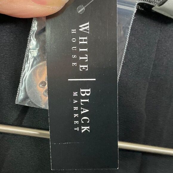 NWT White House Black Market Womens Textured Blazer Jacket Size 0 Black & White - Picture 11 of 14